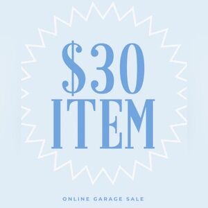 Newly Discounted Items
 ONLY $30 Now